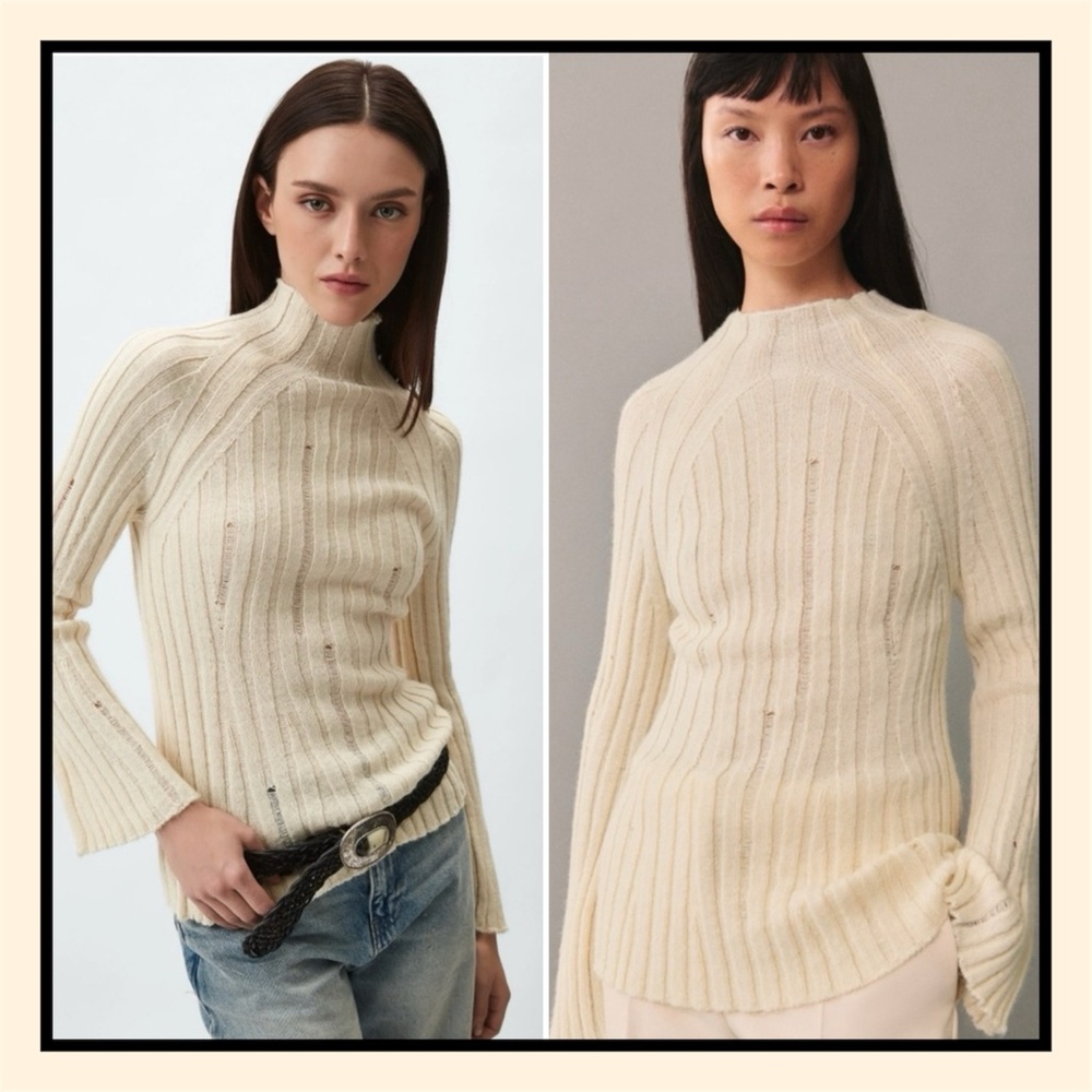 🎁Zara Ribbed Knit Cotton Sweater - New🎁 - Picture 15 of 15